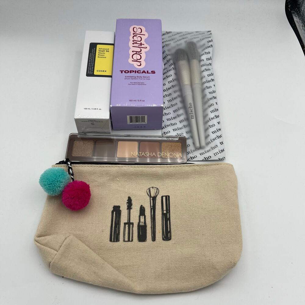 IPSY Mixed Make Up Skincare Beauty Accessory Bundle. 5 Items Total. NEW!
